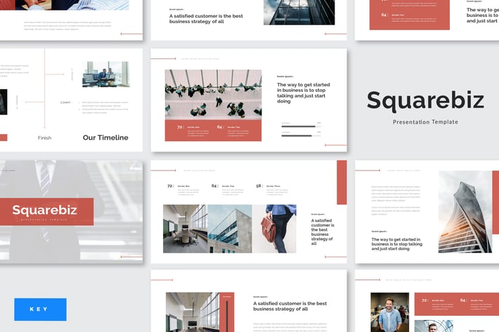 Squarebiz - Business Keynote Template