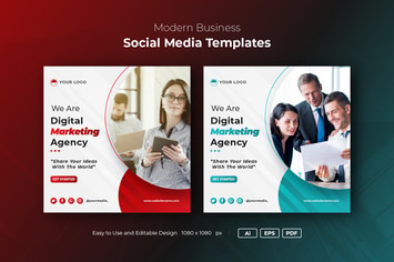 Business marketing social media post banner