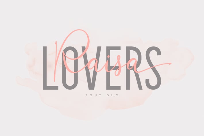 Raisa Lovers Font Duo