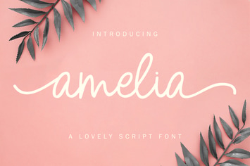 Amelia - Monoline Font 