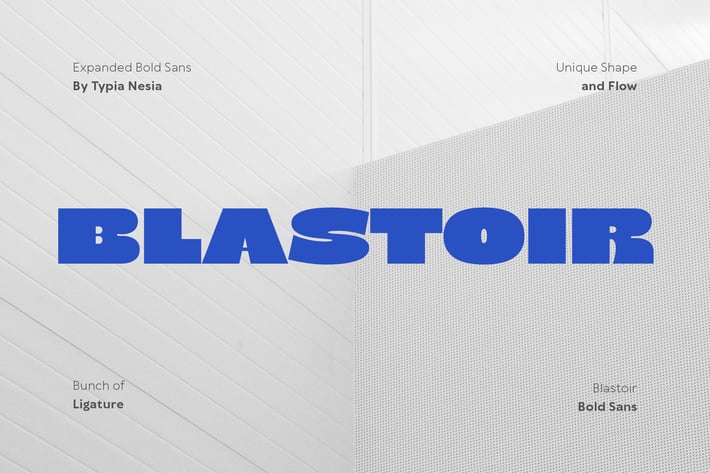 Blastoir - Expanded Bold Sans Serif Font 