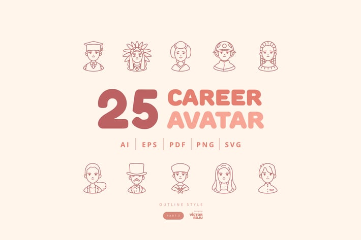 25 Career Avatar Character Design - Part 3