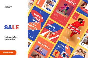 SALE - Instagram Post and Stories Powerpoint
