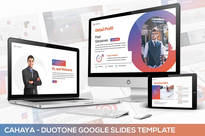 Cahaya -  Duotone Google Slides Template