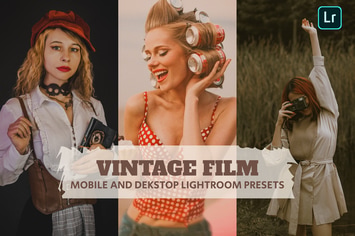 Vintage Film Lightroom Presets Dekstop and Mobile