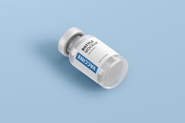 Vaccine Bottle Mockup