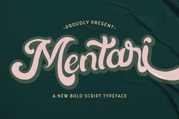 Mentari - Bold Script Font
