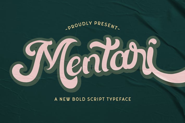 Mentari - Bold Script Font