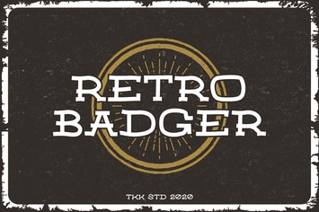 Retro Badger - Classic Western Font