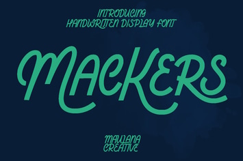 Mackers Handwritten Display Font