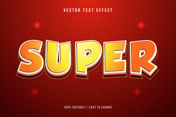 3D Vector Text Effect