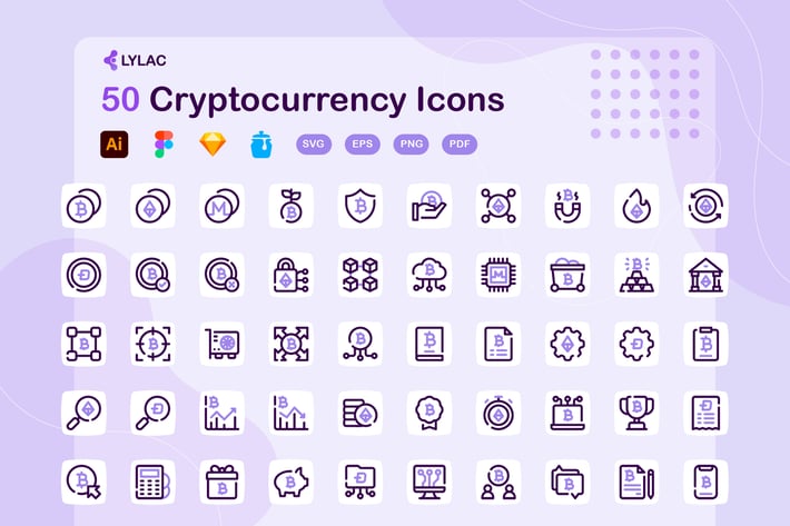 Lylac - Cryptocurrency Icons