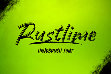 Rustlime - Brush Font