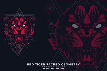 Red Tiger Sacred Geometry