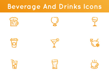Beverages And Drinks Icons
