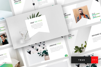 True - Minimal PowerPoint Template