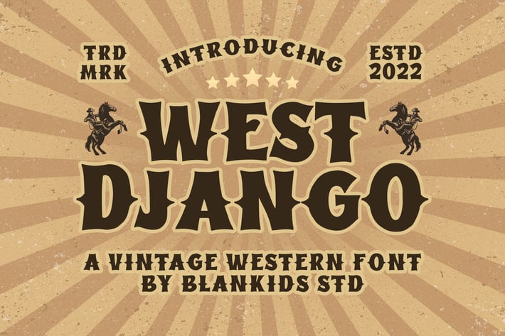 West Django a Vintage Western Font