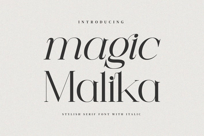 Magic Malika - Stylish Ligature Font