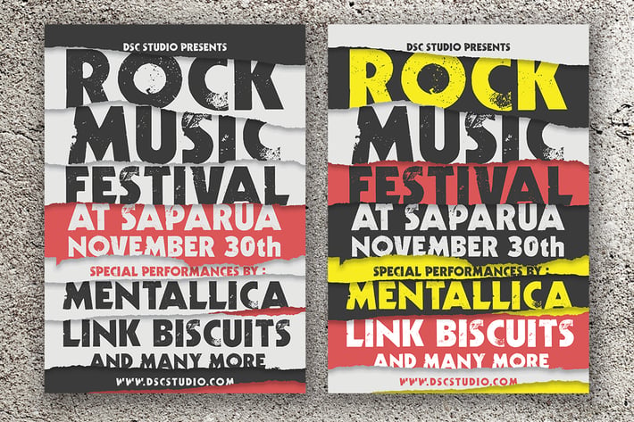 Rock Music Festival Flyer