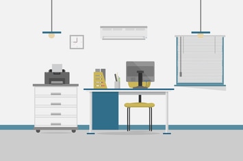 Secretary Office - Illustration Background