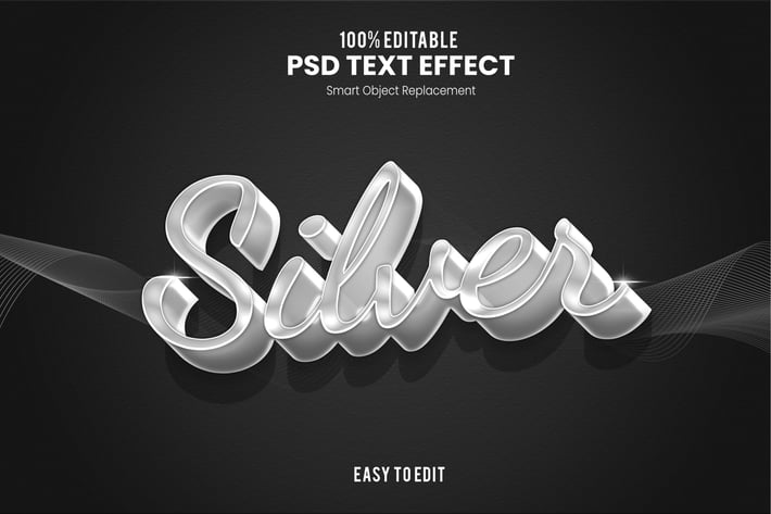 Elegant 3D PSD Text Effect 