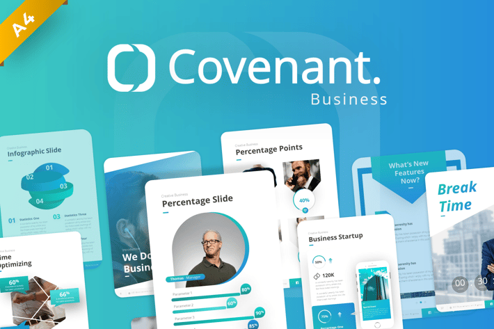 Covenant Portrait Business PowerPoint Template