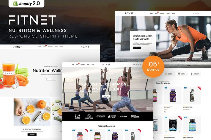 Fitnet - Nutrition & Wellness Shopify Theme