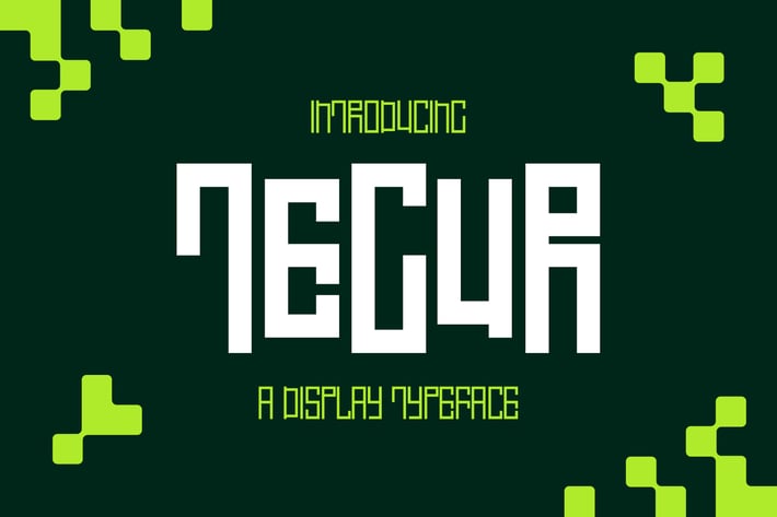 Tegur Futuristic Display Typeface - ZD