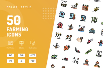 Farming Color Icons
