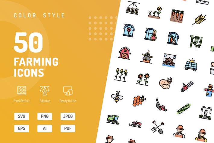 Farming Color Icons