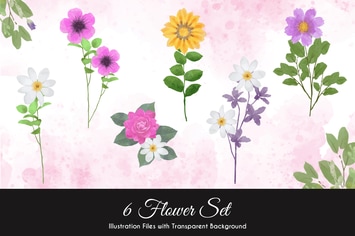 Watercolor Flower Illustration