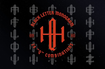 Q Black Letter Monogram Logo Vol.3