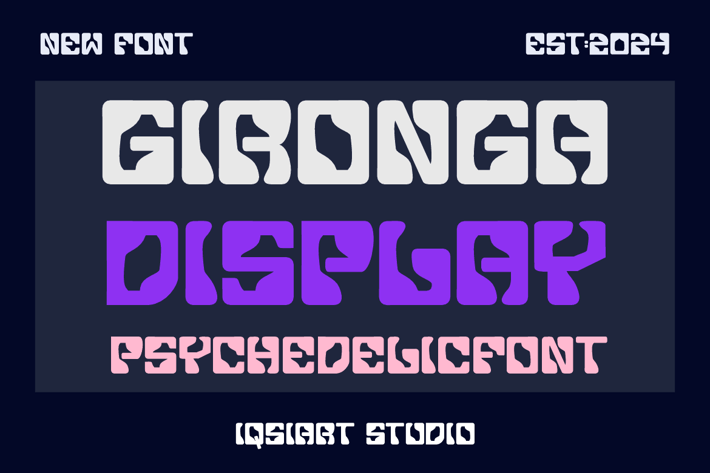 Gironga Display - Techno Font