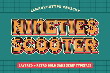 90’s Scooter - Retro Display Font