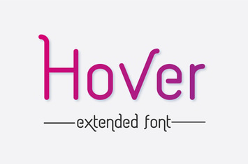Hover Extended font