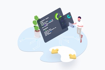 Blockchain Platform Mainnet Isometric