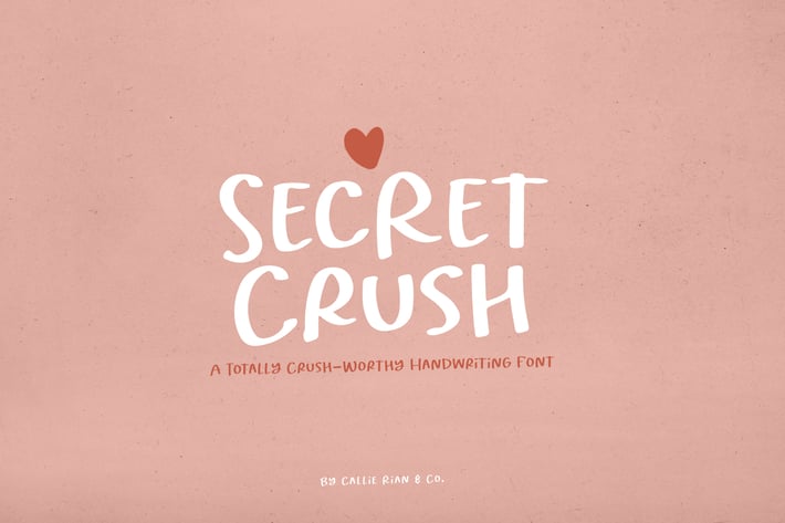 Secret Crush Handwriting Font