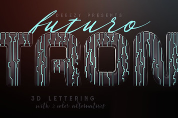 Tron Futuro – 3D Lettering