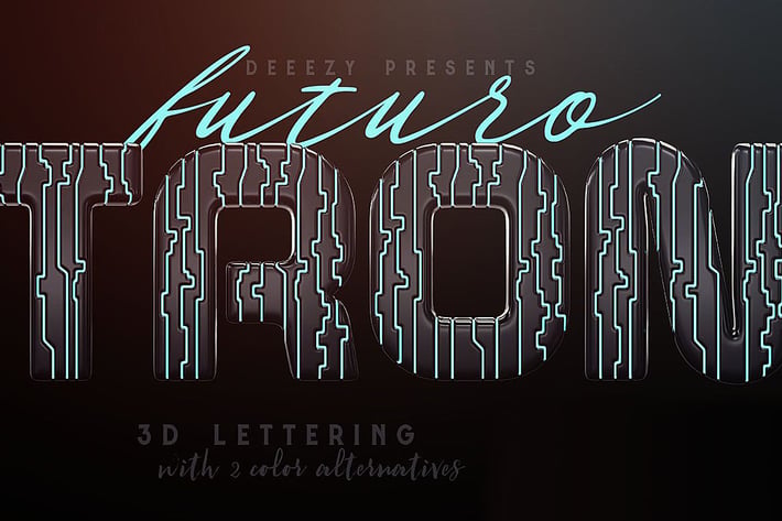 Tron Futuro – 3D Lettering
