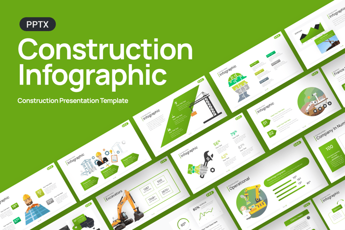 Construction Infographic Presentation Template