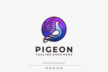 Pigeon Gradient Logo