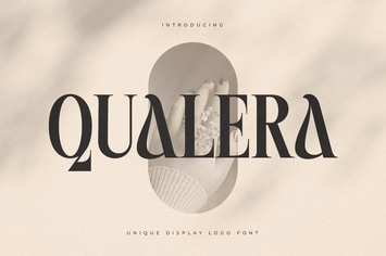 Qualera - Unique Display Logo Font 