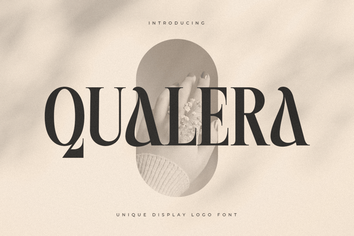 Qualera - Unique Display Logo Font 
