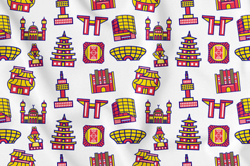 Seoul City Seamless Pattern Vol. 1