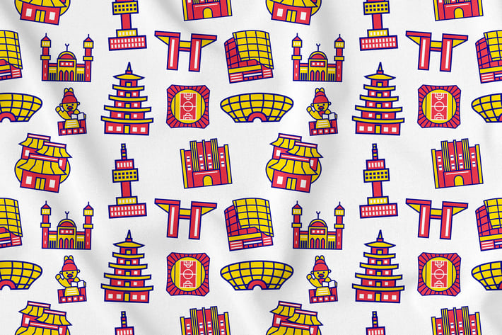 Seoul City Seamless Pattern Vol. 1