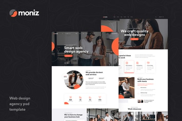 Moniz - Web Design Agency PSD Template