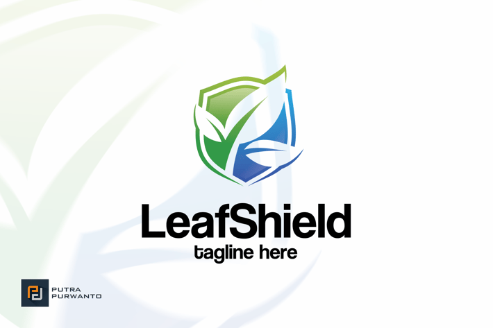 Leaf Shield - Logo Template