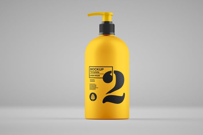 Matte Soap Bottle Mockup
