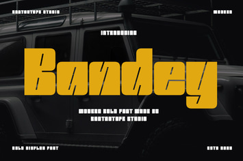 Bandey Bold Condensed Font