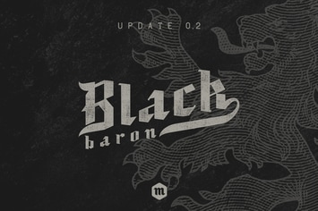 Black Baron Typeface|Medieval Font